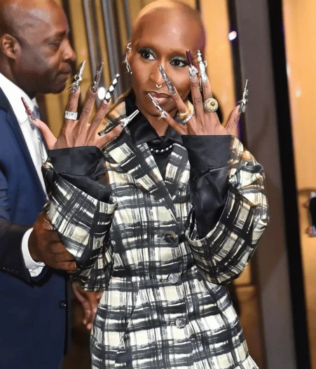 Cynthia Erivo Bejeweled Manicure