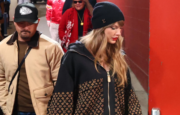 Taylor Swift at Arrowhead Stadium for the AFC Championship Game