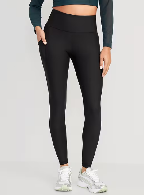 Old Navy High-Waisted PowerSoft Full-Length Pocket Leggings