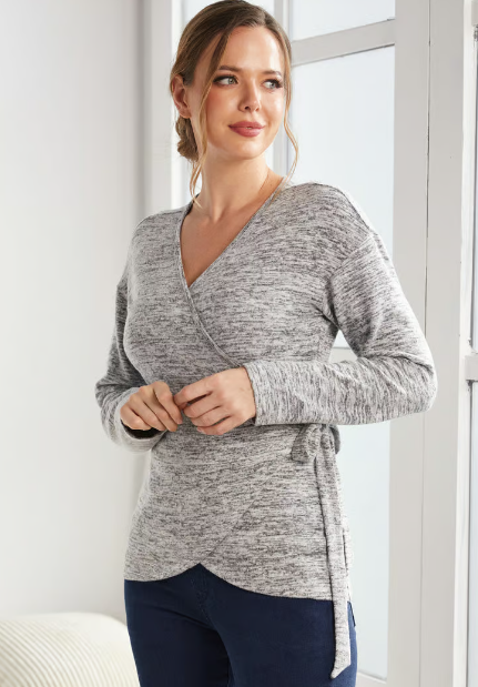 Betabrand Wrap Top Loungewear