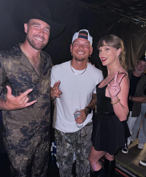 Kane brown travis kelce and taylor swift at the teu concert nashville